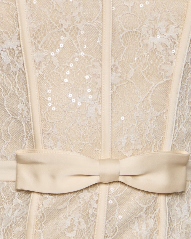 McKenzie Corset A-Line Midi Formal Dress
