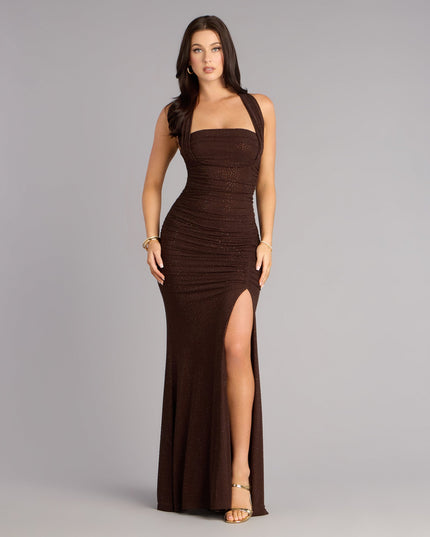 Avalee Rhinestone Mesh Mermaid Formal Dress