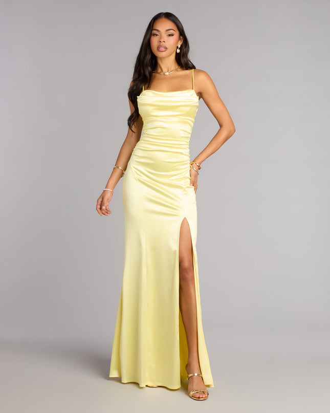 Heidi Satin Mermaid Formal Dress