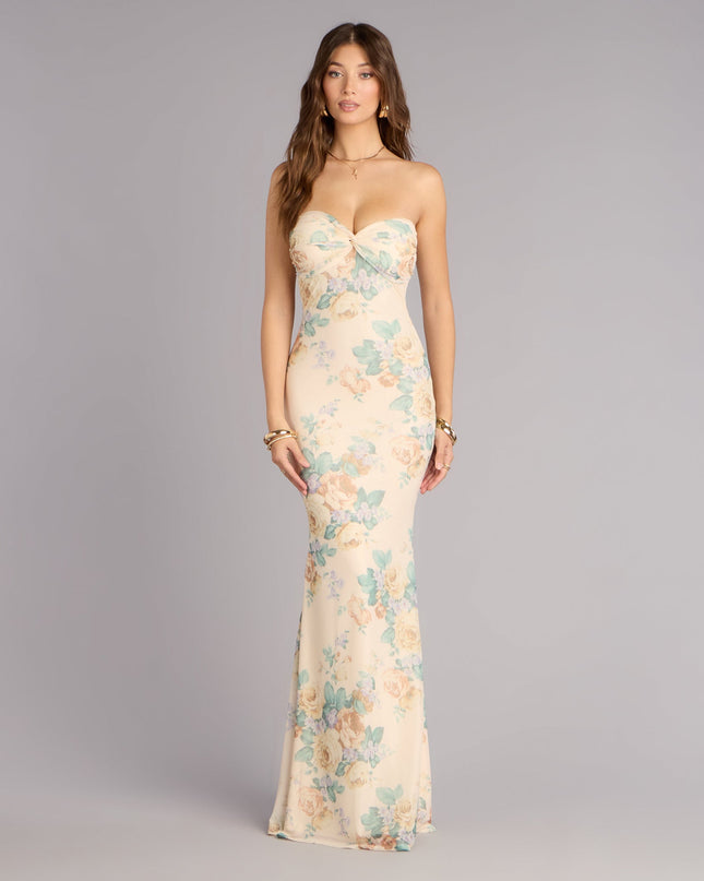 Beth Floral Mermaid Formal Dress