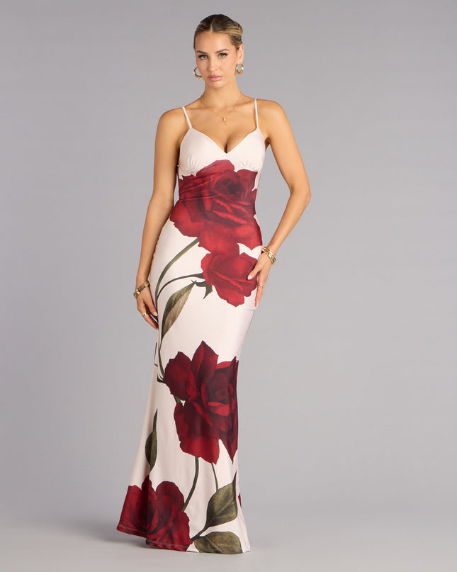 Madi Floral Print Mermaid Formal Dress