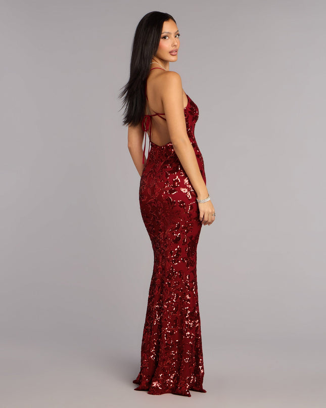 This red prom dress, the Betty Sequin Strappy Mermaid Formal Dress , features a sleek, floor-length design with trend-forward details that capture the excitement of Prom 2026.