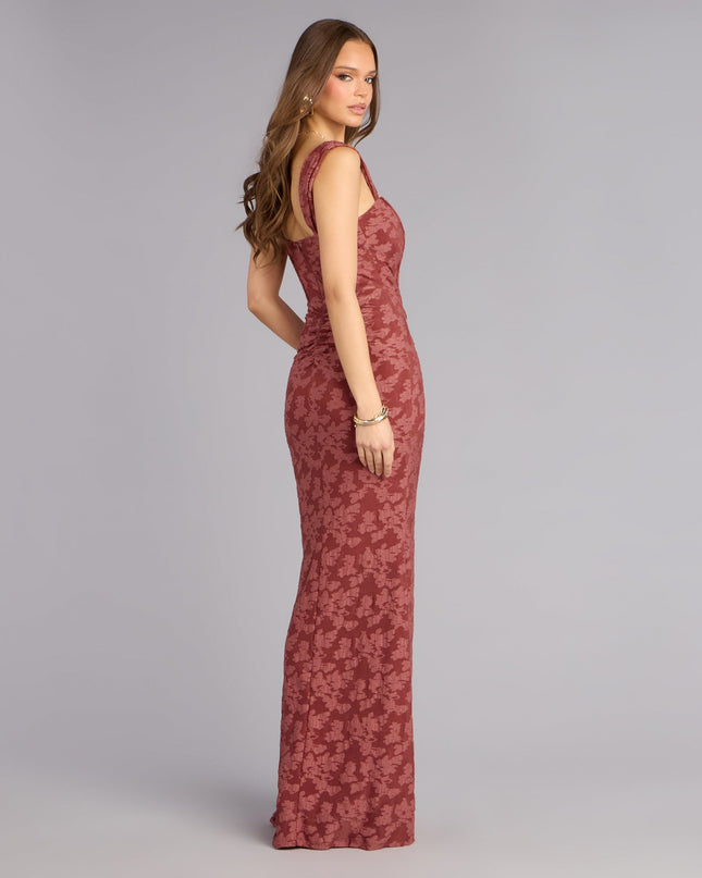 Meryl Jacquard Mermaid Formal Dress