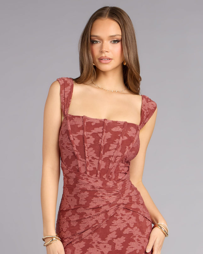 Meryl Jacquard Mermaid Formal Dress