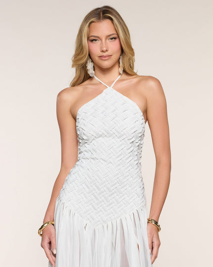 Skye Chiffon Slit A-Line Formal Dress