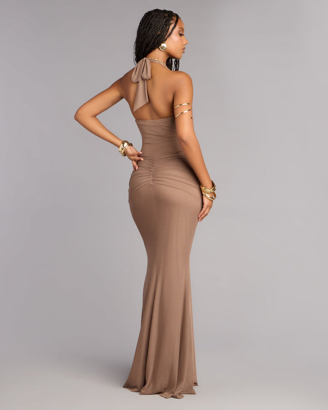 Tori Mesh Mermaid Formal Dress