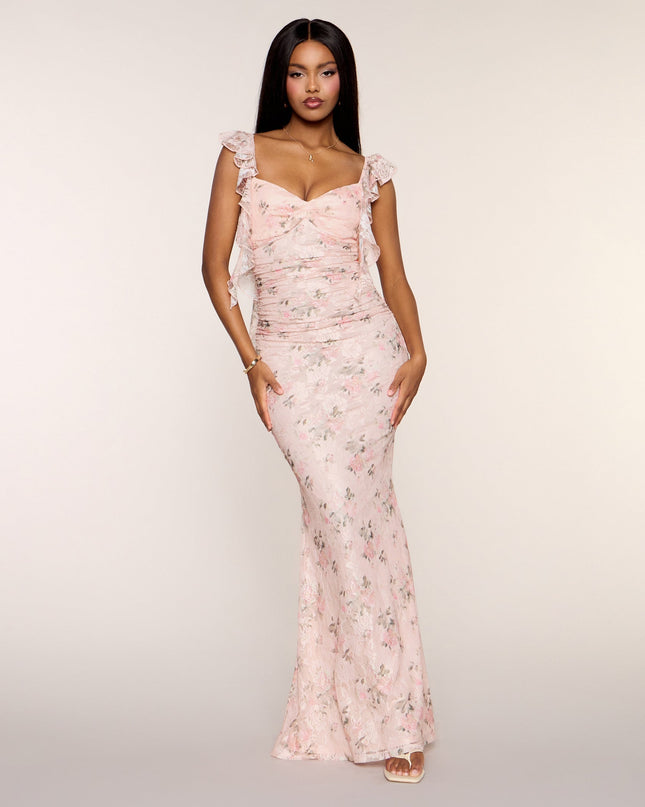 Juliette Floral Lace Mermaid Formal Dress