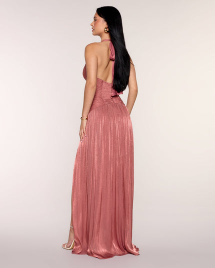 Malinda Satin A-Line Formal Dress