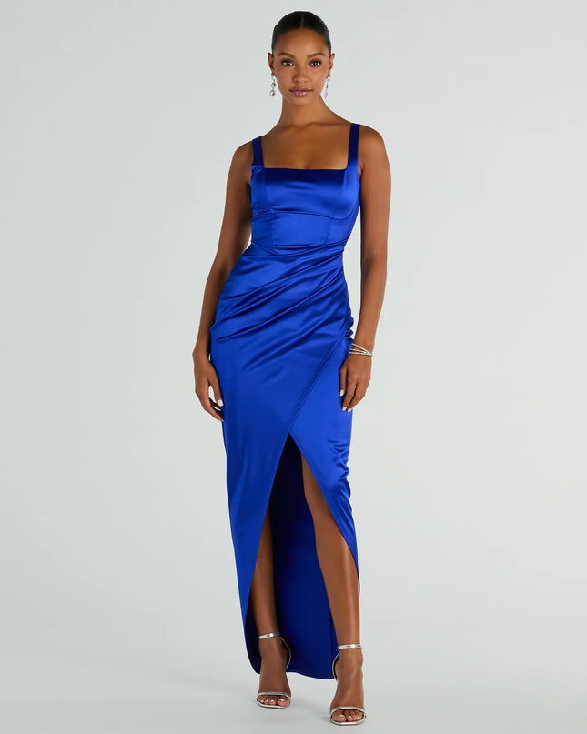 Rebecca Satin Slim-Fit Formal Dress