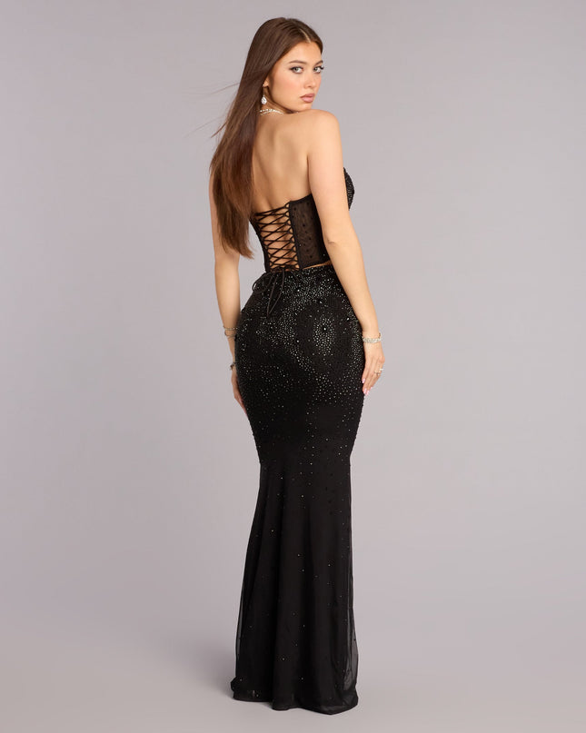 Joanna Rhinestone Two-Piece Formal Set