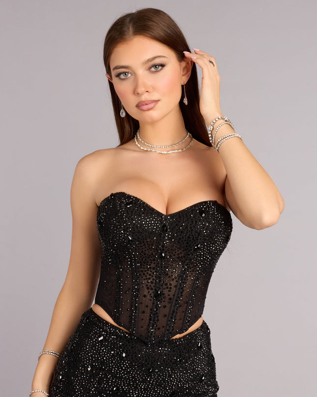 Joanna Rhinestone Two-Piece Formal Set