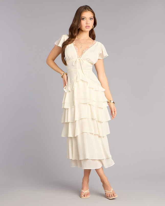 Softly Stolen Moments A-Line Midi Dress