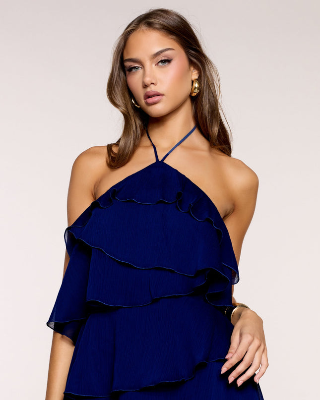 Rosé Season Ruffle Mini Dress