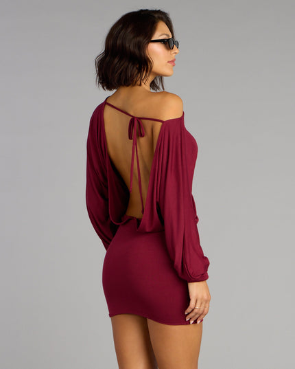 Behind The Scenes Long Sleeve Mini Dress