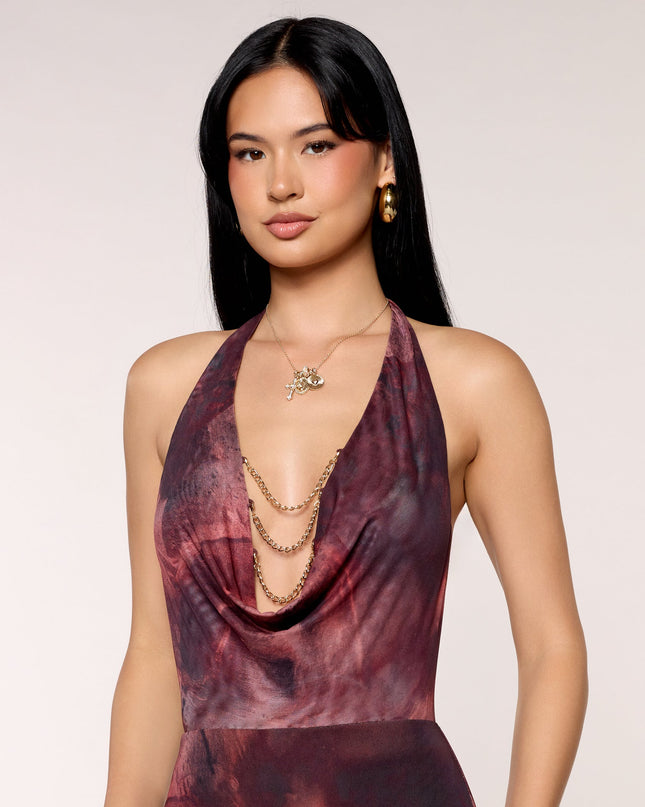 Worth The Wait Chain Detail Maxi Dress
