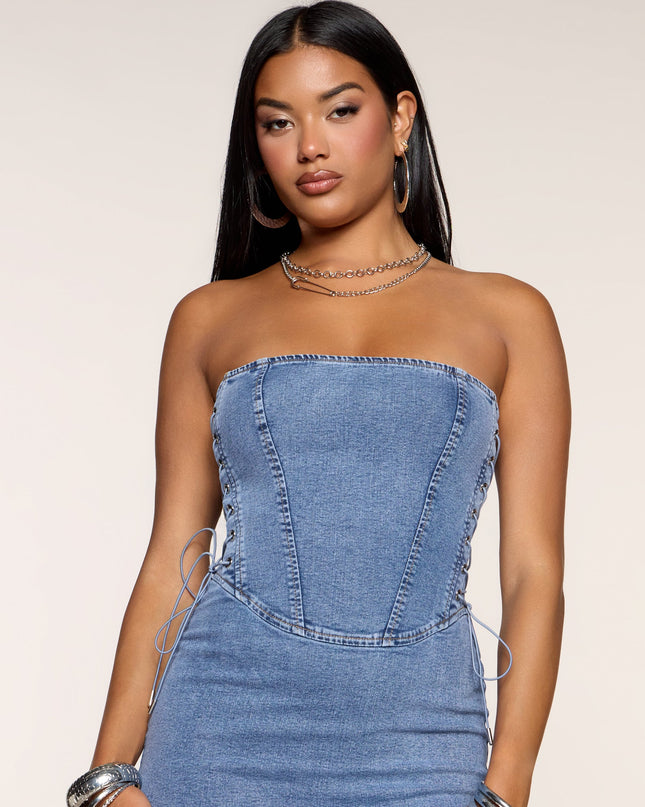 Bad Decisions Denim Mini Dress