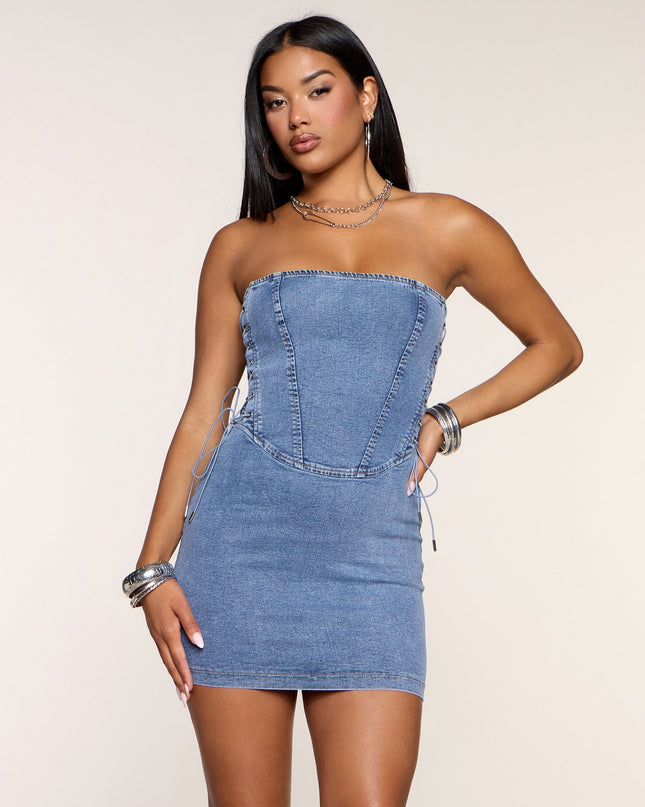 Bad Decisions Denim Mini Dress