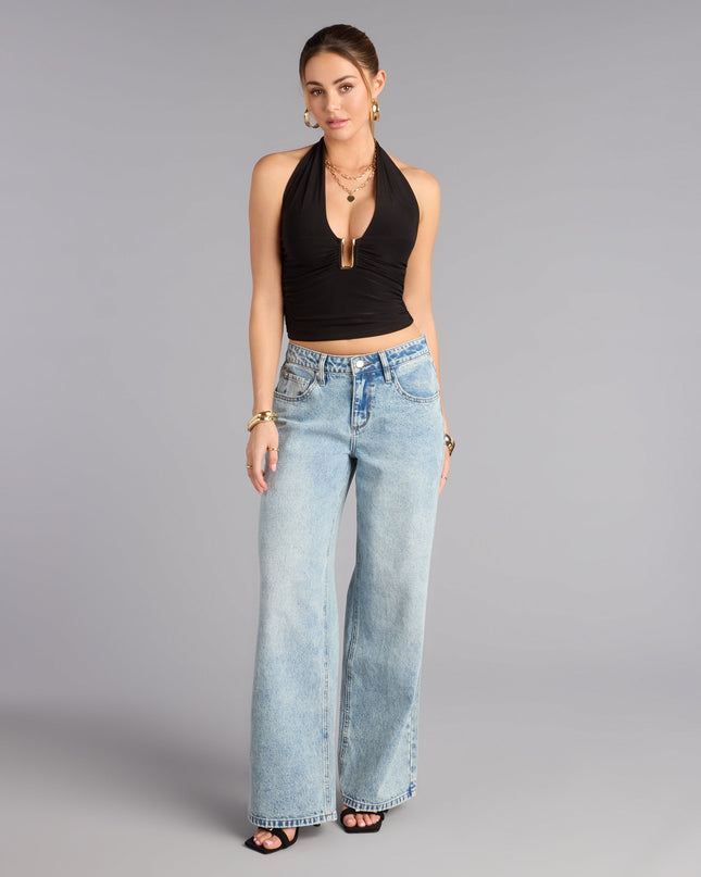 On Repeat Tie Back Halter Top