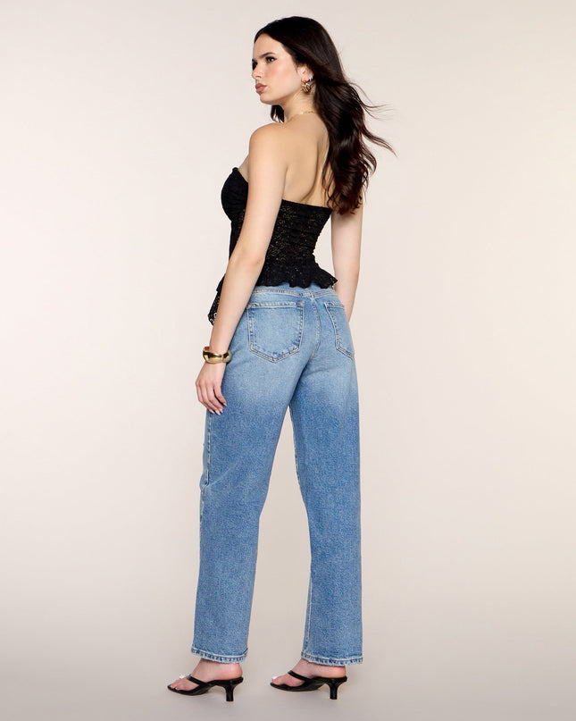 Ruffle Rumor Lace Tube Top