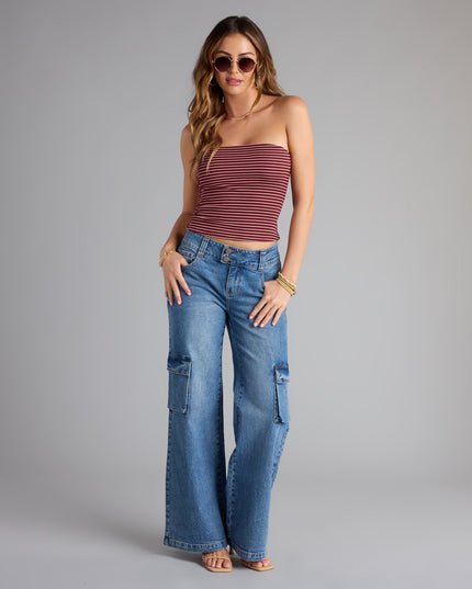 Keep It Chill Striped Tube Top
