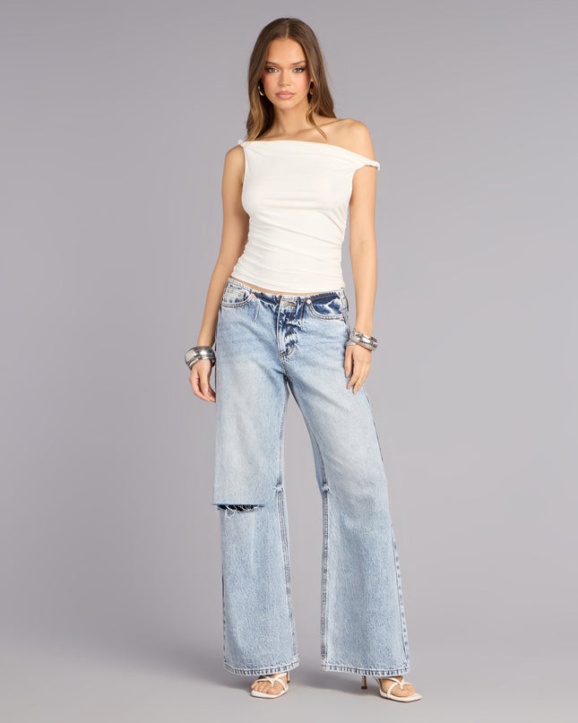 Instantly Styled Twisted One-Shoulder Top
