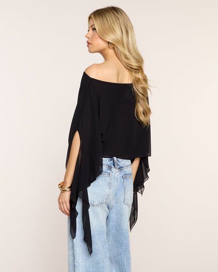 Flowy Mood Chiffon Ruffle Poncho