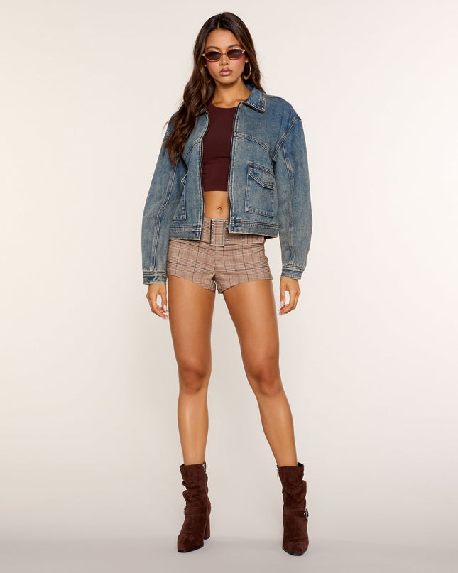 Fall Forecast Denim Trucker Jacket
