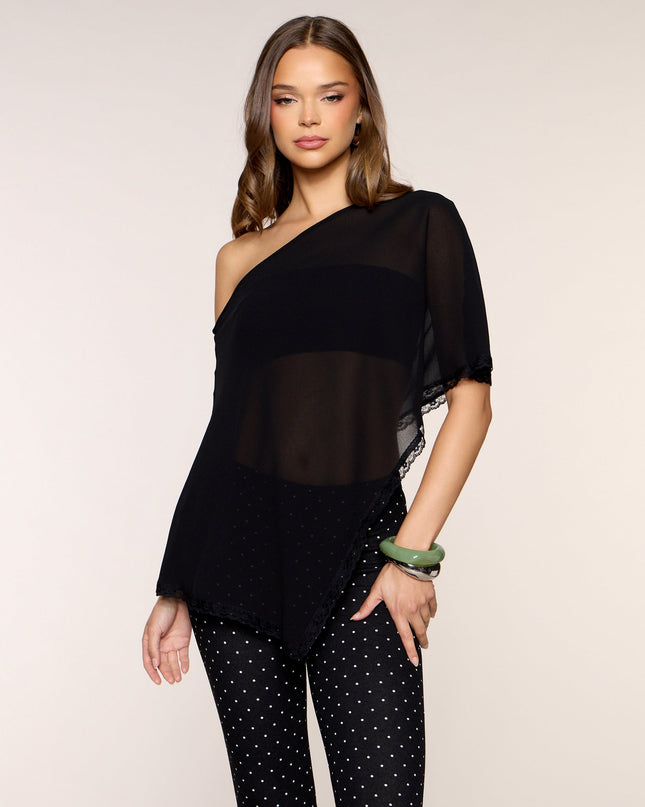 Moonlit Escape Chiffon Poncho