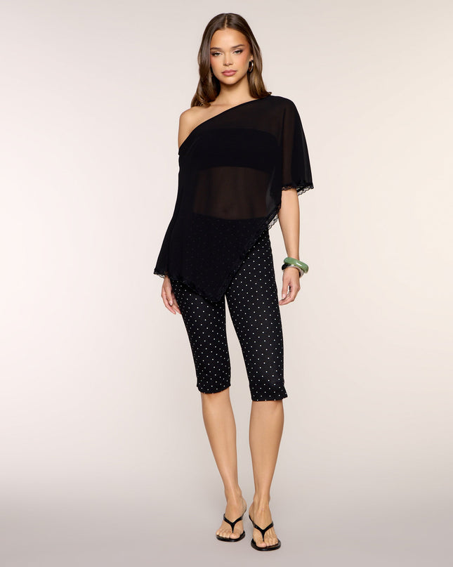 Moonlit Escape Chiffon Poncho