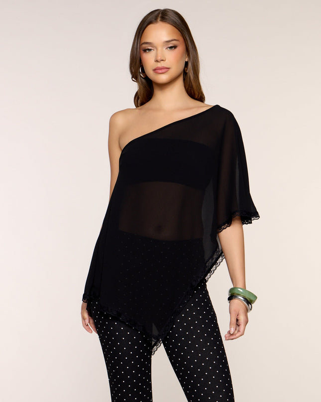 Moonlit Escape Chiffon Poncho