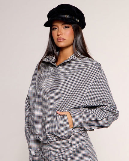 Checked In Gingham Jacket