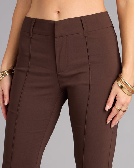 Sleek Polish High-Rise Flare Trouser Pants
