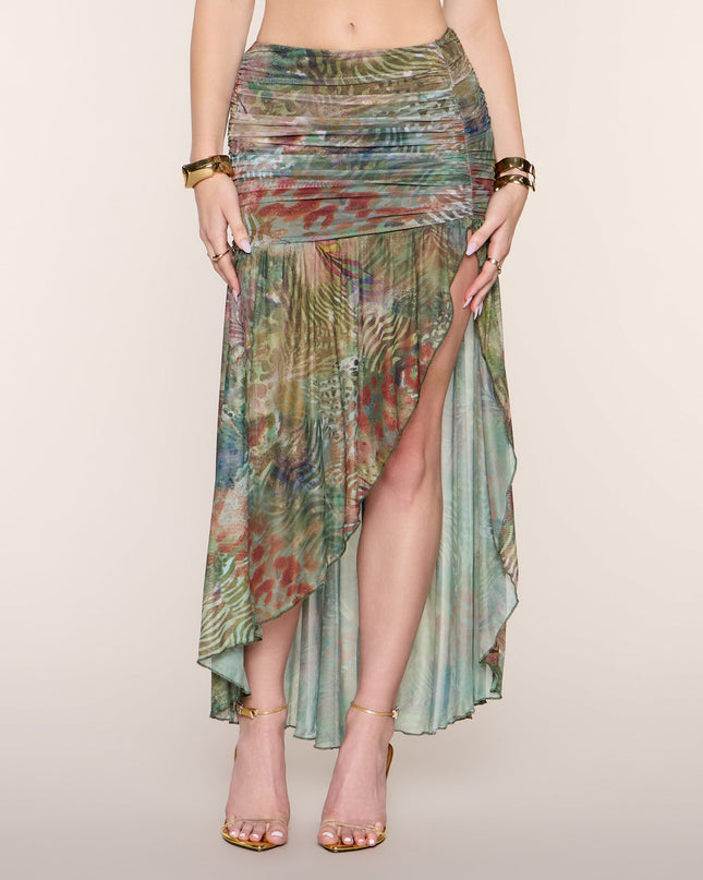 Wild Card Animal Print Maxi Skirt