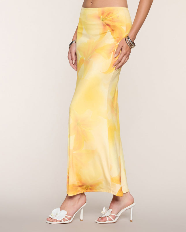 Sandy Shores Tropical Floral Maxi Skirt