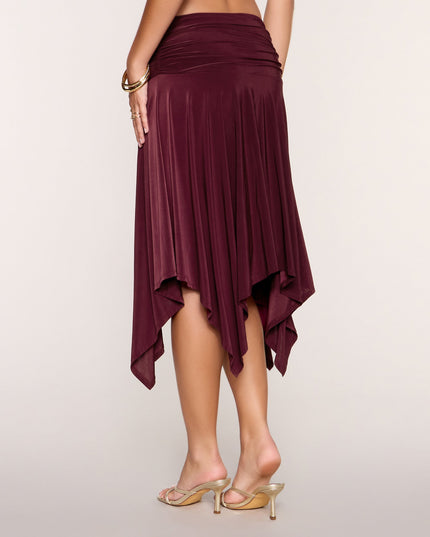 Trendy Moves Hanky Hem Midi Skirt