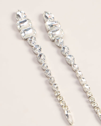 Crystal Cascade Statement Earrings