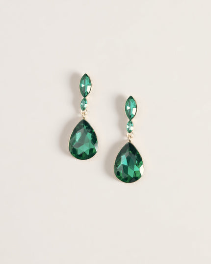Drop Everything Gemstone Teardrop Earrings