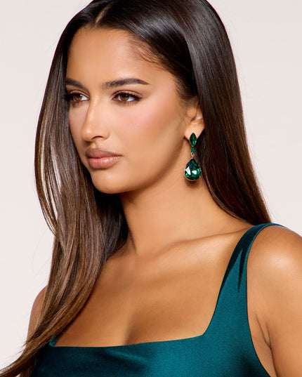 Drop Everything Gemstone Teardrop Earrings