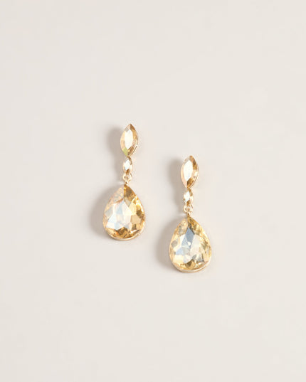 Drop Everything Gemstone Teardrop Earrings