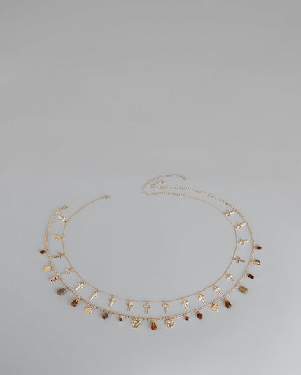 Golden Hour Charms Double Layer Belly Chain