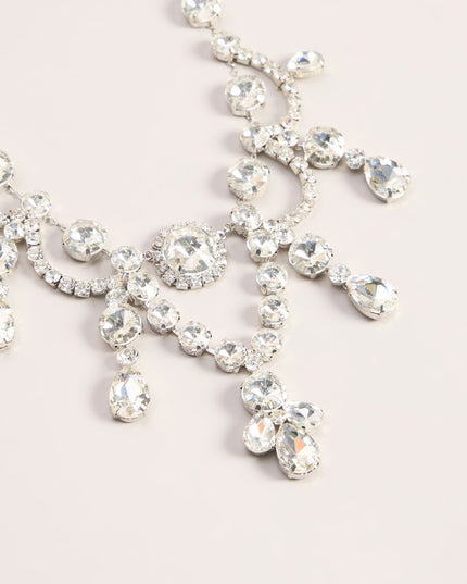 Center Of Attention Rhinestone Necklace
