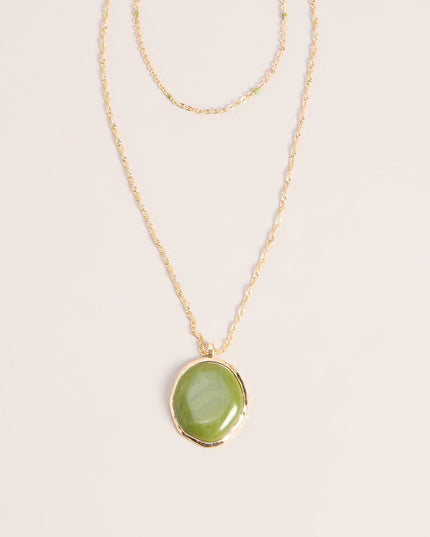 Worth The Double Take Pendant Necklace