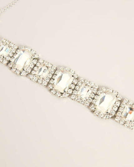 Shine Statement Rhinestone Choker Necklace
