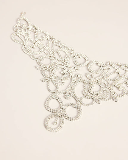 All Out Glam Rhinestone Collar Necklace