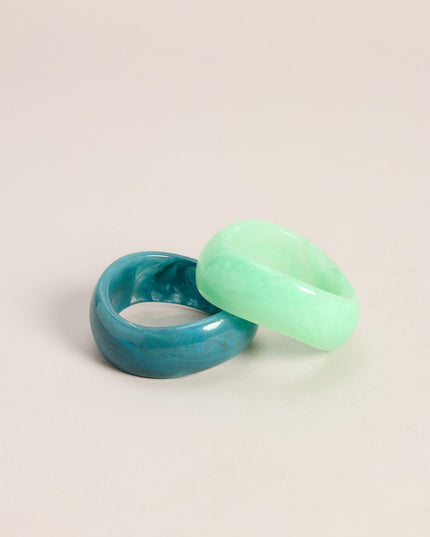 Trendy Style Resin Bangle Bracelet Set