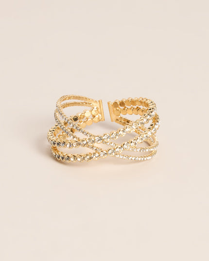 Wrist Worthy Rhinestone Memory Wire Bracelet