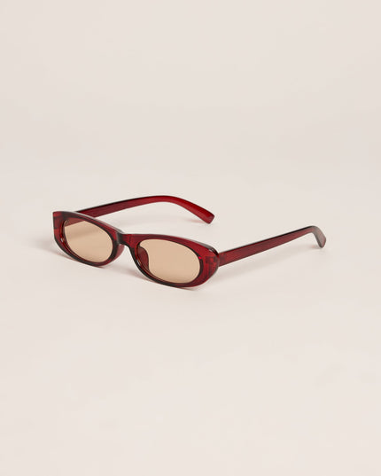 Low Profile Retro Oval Sunglasses
