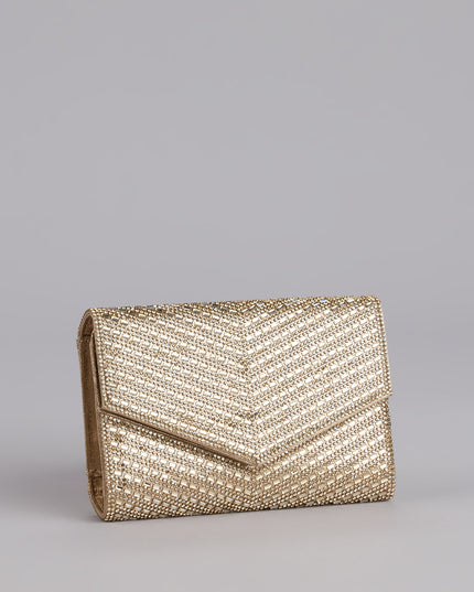 Let's Have A Toast Rhinestone Crossbody Wallet