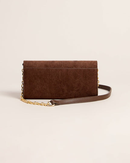 City Stud Suede Studded Crossbody Bag