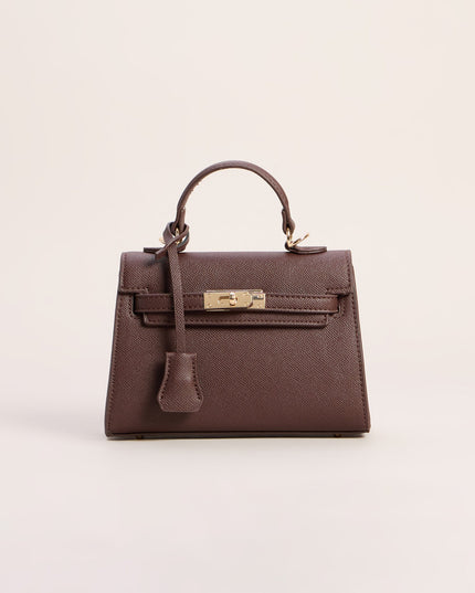 Little Luxe Twist Lock Mini Satchel Bag